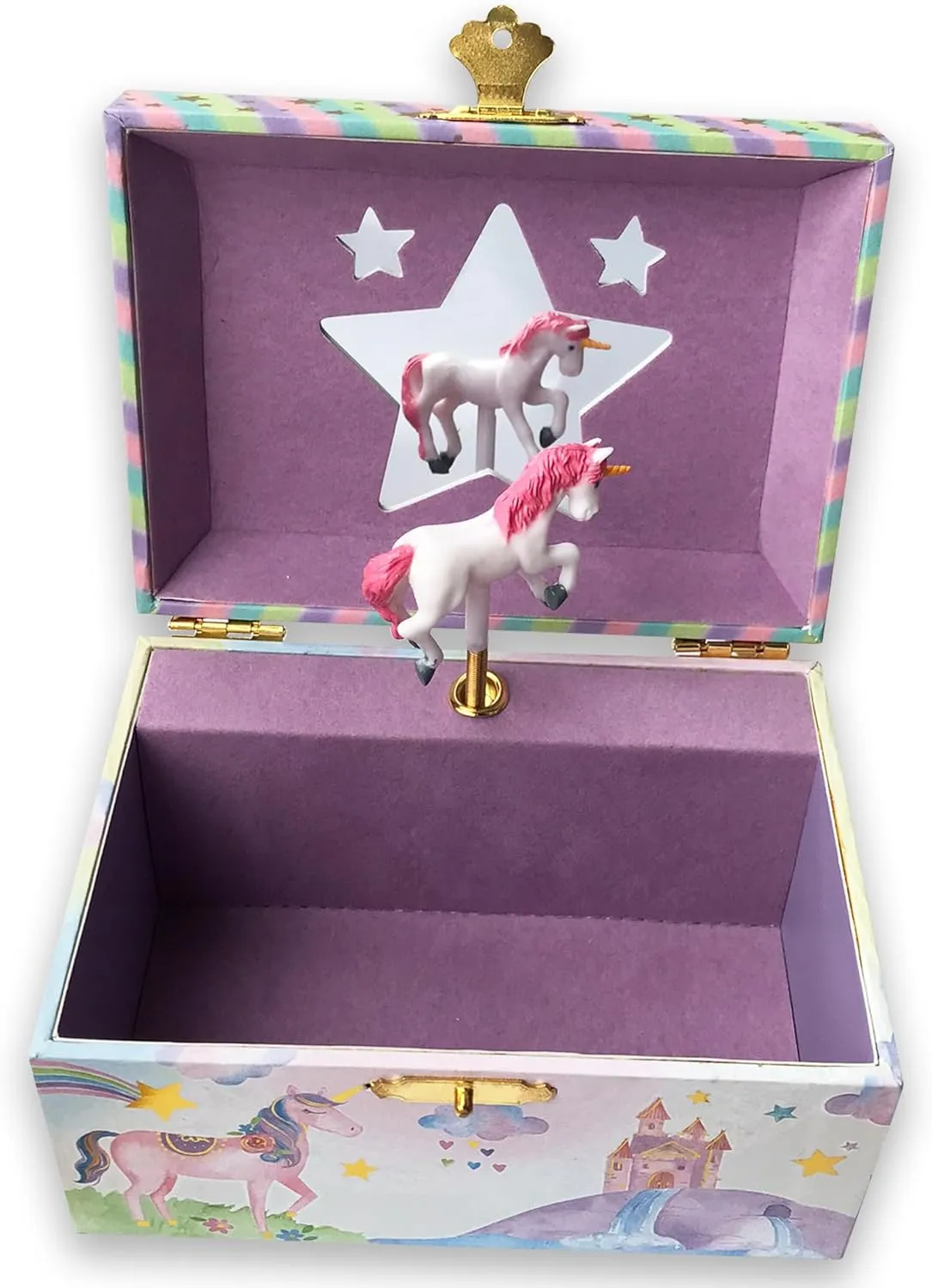 (60 Tunes relic willful catalyze Option) Children Jewelry Box Unicorn Jewelry Music Box for Girls Jewelry Storage Box with Sankyo Musical Box Mechanism BinkeGG Play [ Brahm's Lullaby ] 