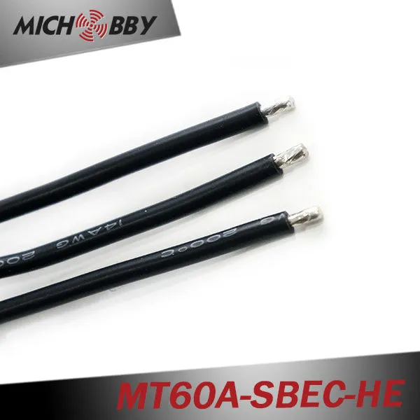60A 6S ESC Brushless Electric Speed Controller for RC Airplanes Helicopters MT60A-SBEC-HE
