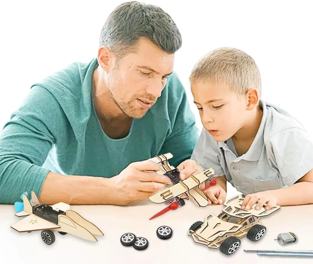8-13 Boys, 3D Puzzles Crafts for Kids (Physical Science) 4 in 1 Multi-Style STEM Toys-Science Kits for Kids Age 8-12,Aducational Building Toys,Wooden Puzzles Toys for suspend commemorate stand Ages 