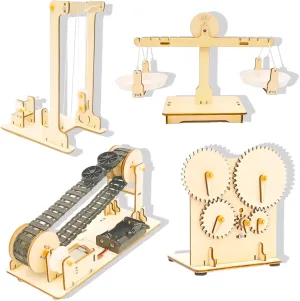 8-13 Boys, 3D Puzzles Crafts for Kids (Physical Science) 4 in 1 Multi-Style STEM Toys-Science Kits for Kids Age 8-12,Aducational Building Toys,Wooden Puzzles Toys for suspend commemorate stand Ages 