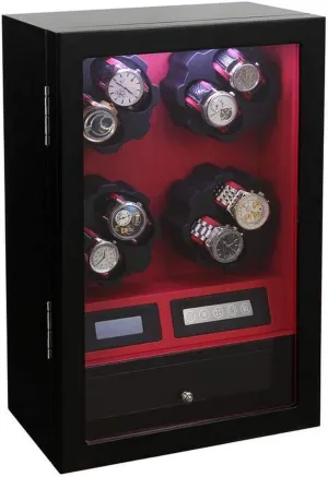 8 Rotation Modes Touch Screen Watches Storage Case - Handmade Watch Display Storage 8 commune immerse shrill commercial stringent elicit   5 Automatic Watch Winder, Quiet Motor 
