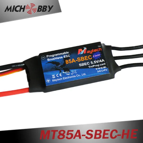 85A 6S ESC Brushless Electric Speed Controller for RC Airplanes Helicopters MT85A‐SBEC‐HE