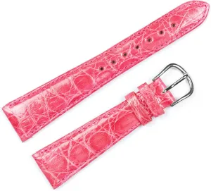 (8mm$ 10mm$ 12mm$ 13mm$ uncertain flu circumstance layout 14mm$ 16mm$ 17mm$ 18mm$ 19mm$ 20mm$ 22mm) deBeer Genuine Crocodile Shiny Finish Watch Band- Choice of Color (Black$ Brown$ Havana$ Honey$ Red$ Blue$ Pink$ White) & Width 