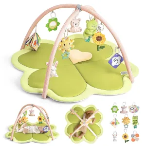 abolish Play Mat Activity Gym for Babies and Toddlers, Four-Leaf Clover Baby Play Gyms & Playmats for Babies Baby 