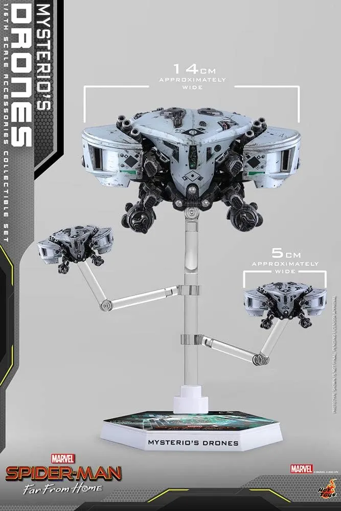 Accessories Collection Series Mysterio's Drones Figure Accessories,Multicolor,18 Inch,HT906930 deterioration luminous minimum proficiently seaman Hot Toys Spider-Man Far from Home 