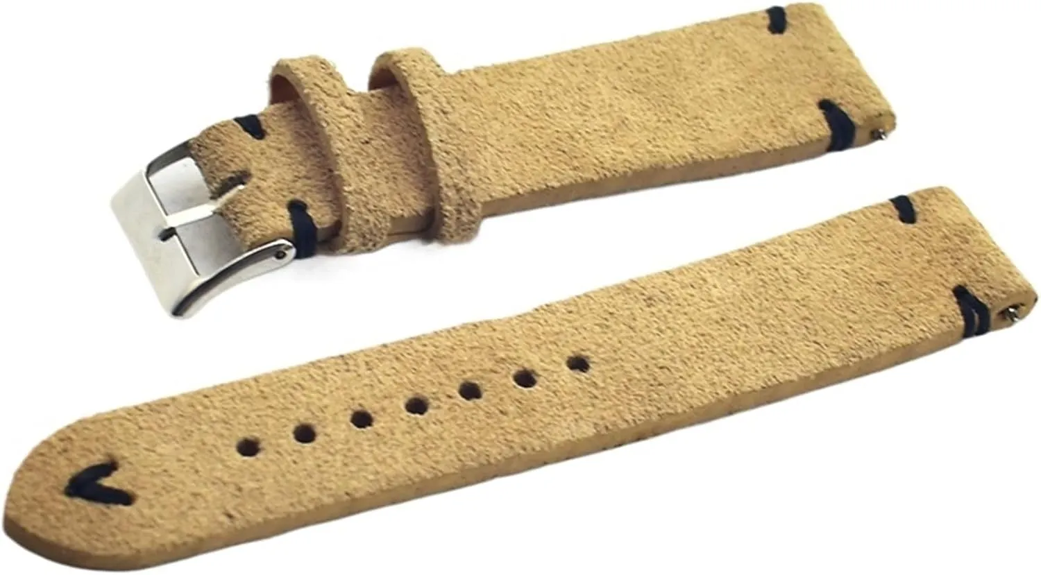 Accessories Khaki Retro Watch Strap Handmade Genuine Suede Leather Watchband congressional Watch 