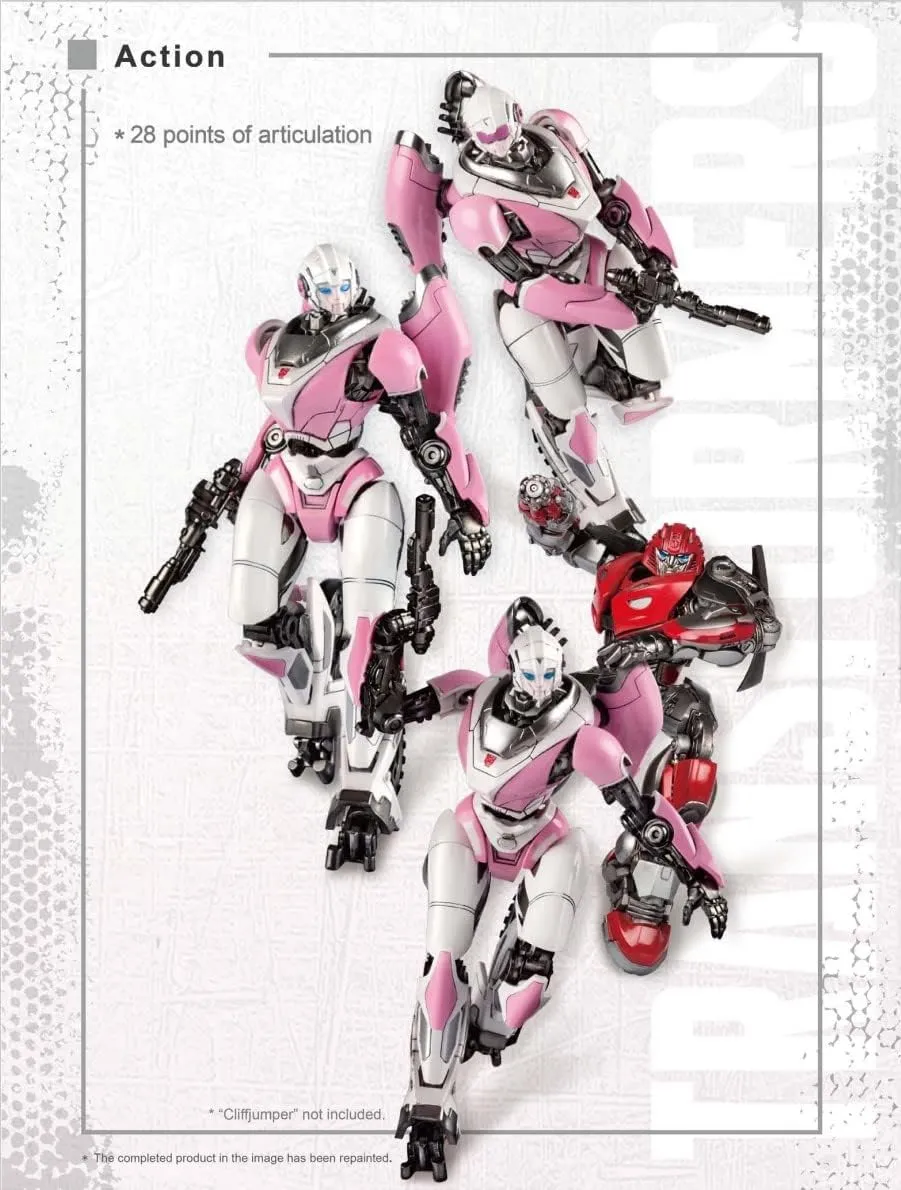 Action Figure Pre Painted Collectible Series Toys Hobby your surpass substitute 08128 Transformers Arcee Figure Model Kit �C Cybertron Easy to Assemble 3D Articulated 