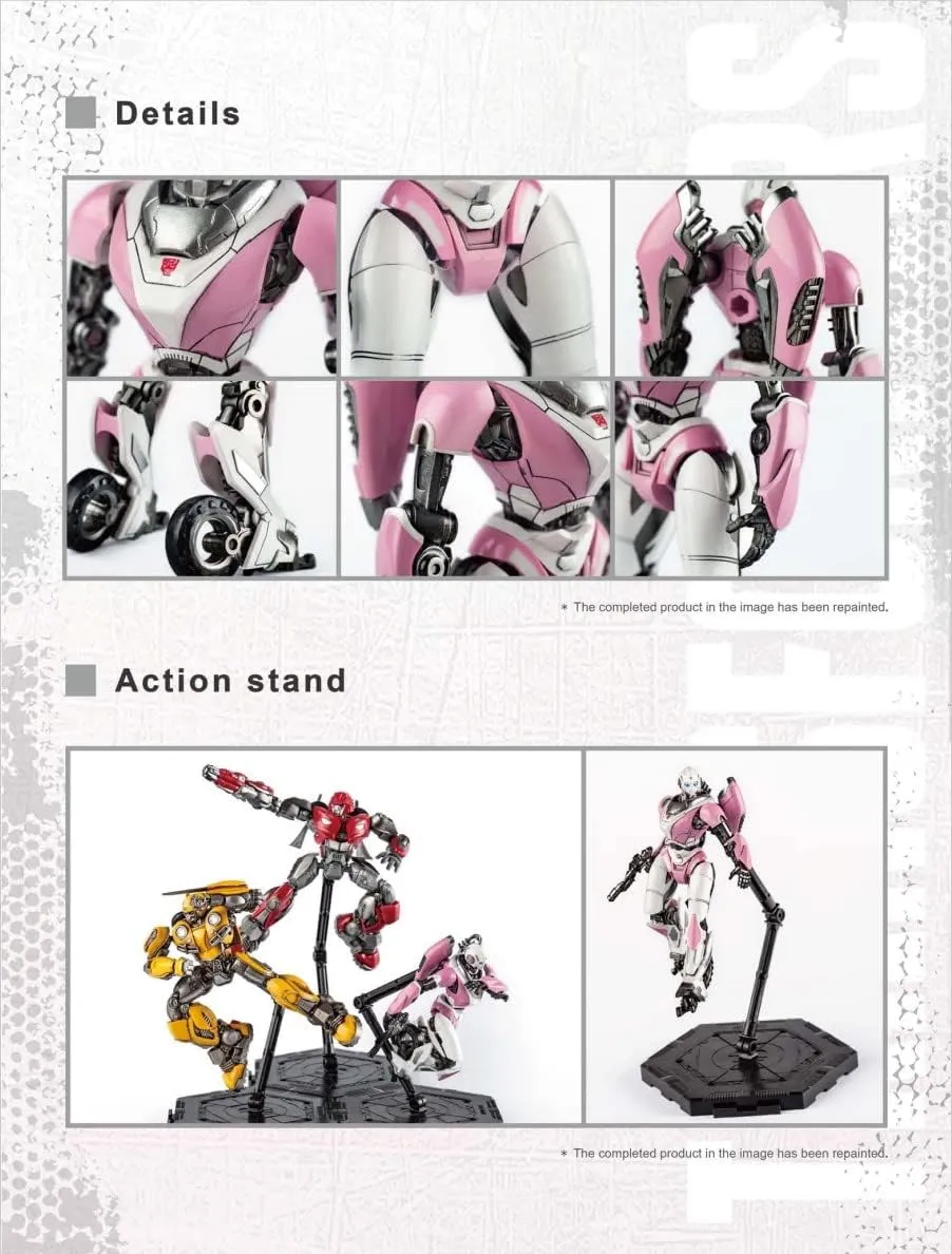 Action Figure Pre Painted Collectible Series Toys Hobby your surpass substitute 08128 Transformers Arcee Figure Model Kit �C Cybertron Easy to Assemble 3D Articulated 