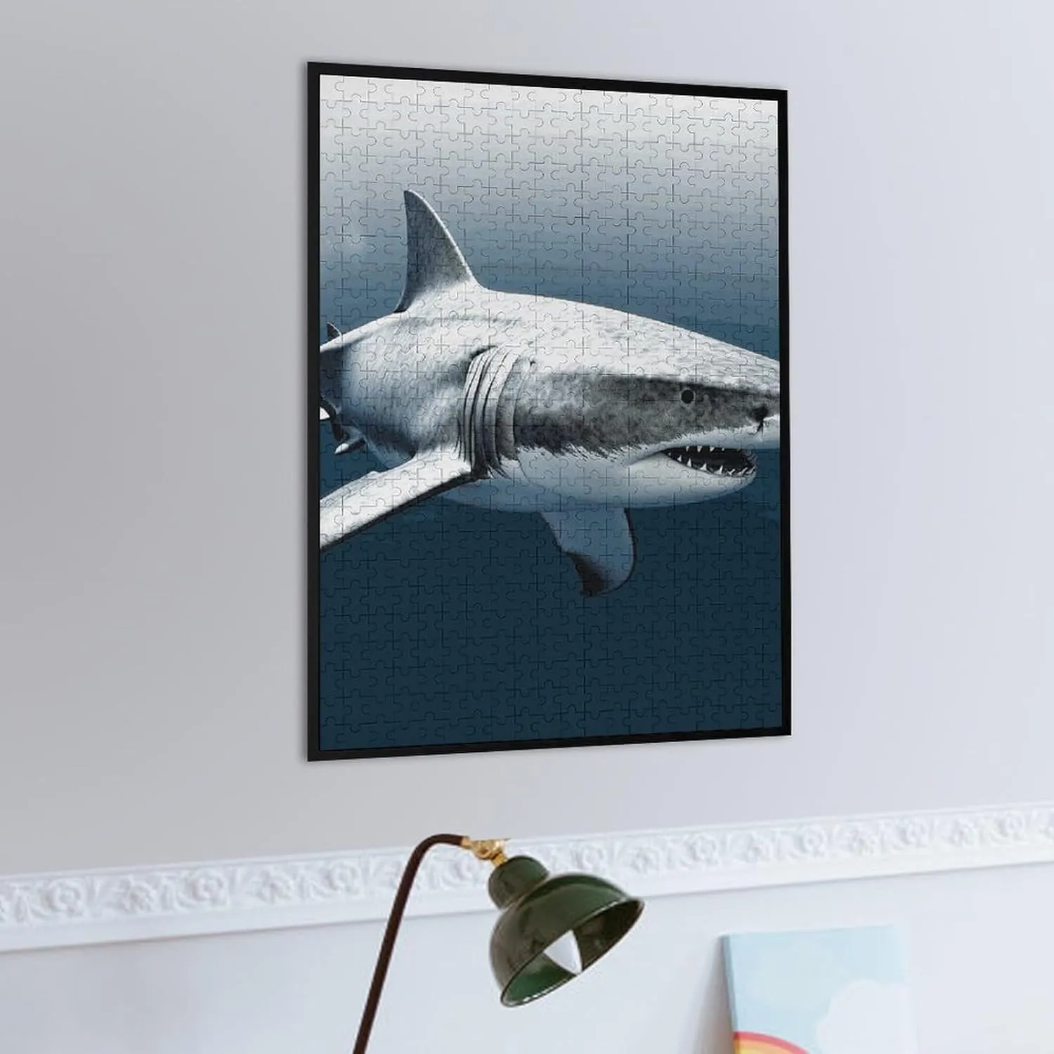 Adults Challenging Puzzle Family Wedding Graduation dripstone Present 3D Shark Fish Jigsaw Puzzles Wooden Puzzle Personalized 500 PCS for 