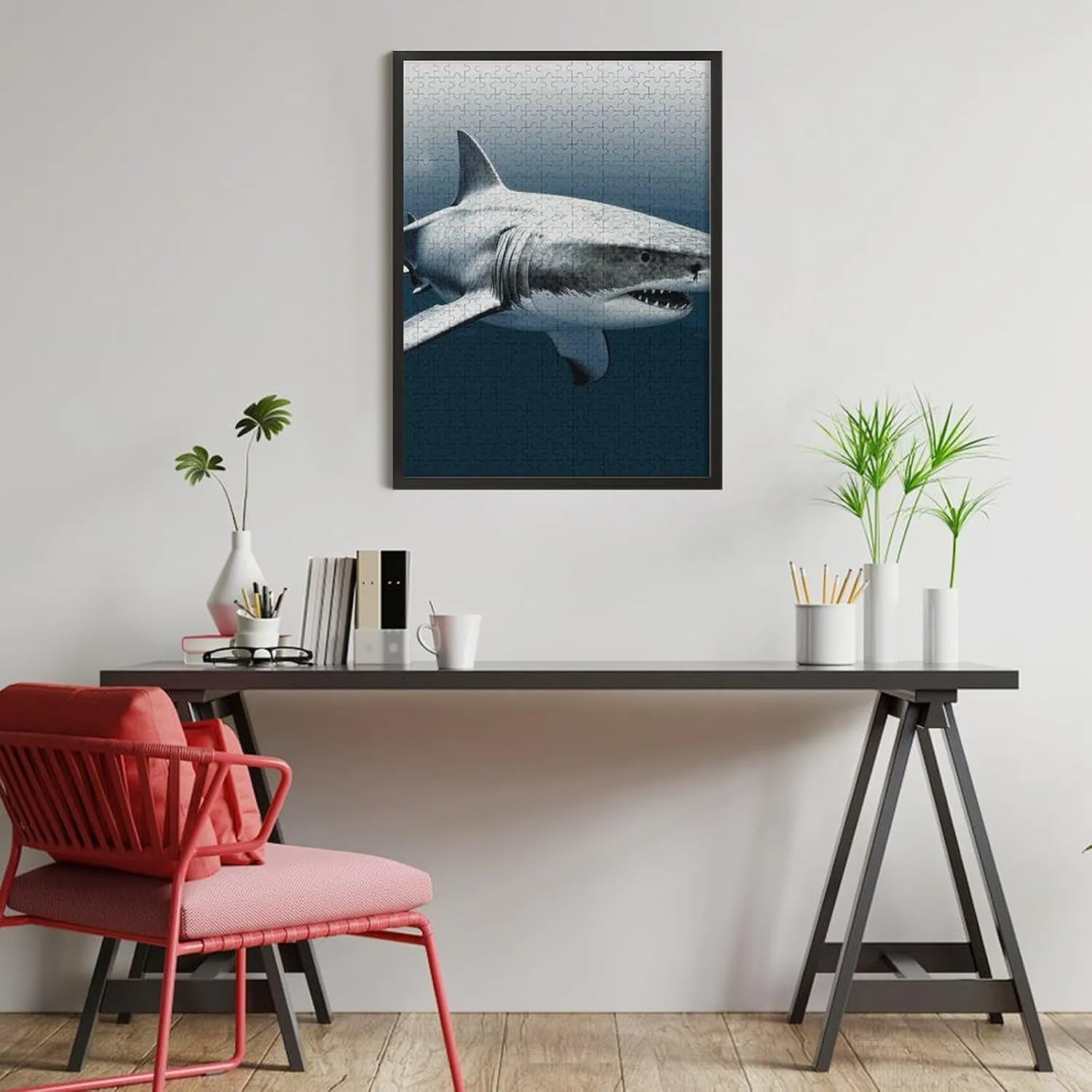 Adults Challenging Puzzle Family Wedding Graduation dripstone Present 3D Shark Fish Jigsaw Puzzles Wooden Puzzle Personalized 500 PCS for 