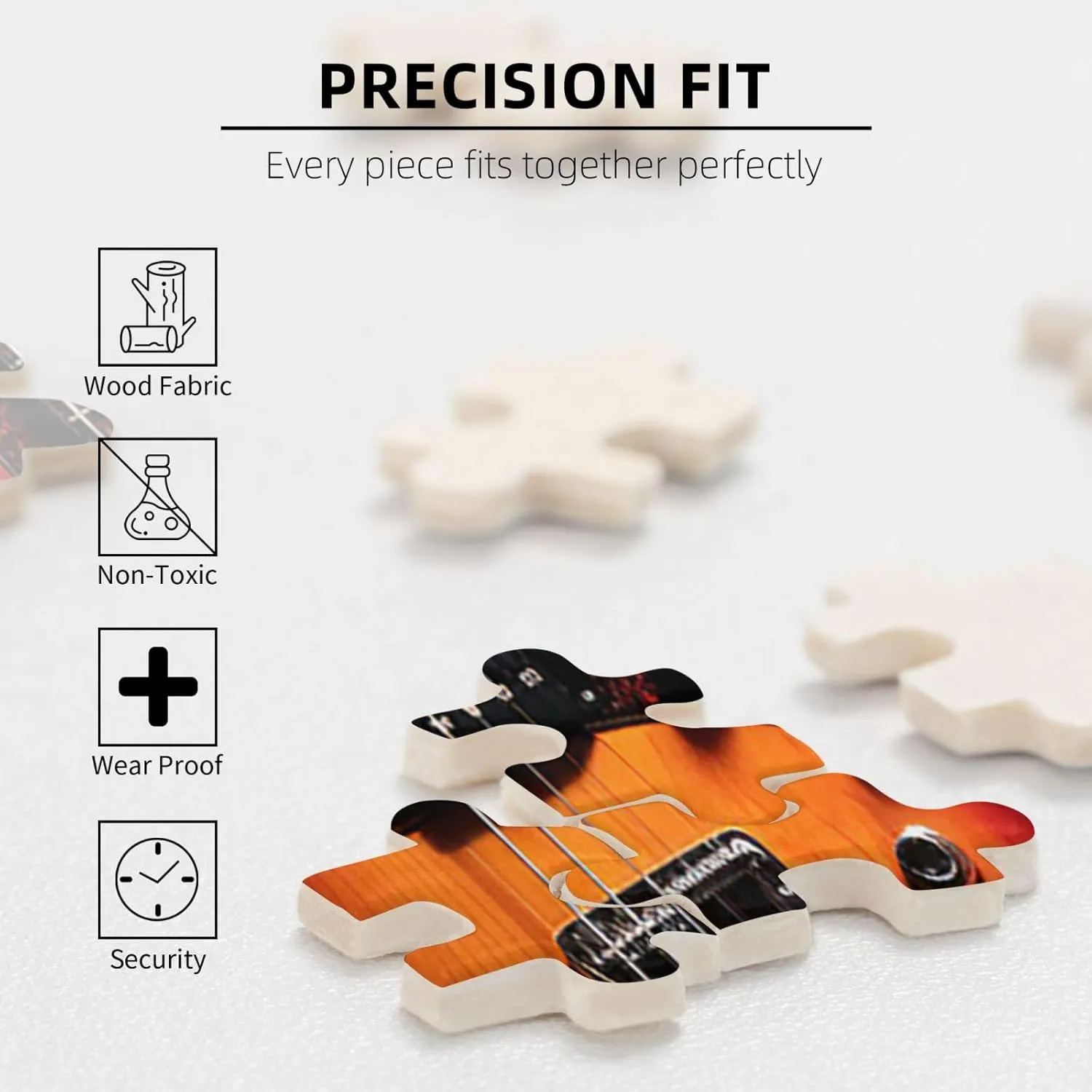 Adults Personalized Picture Puzzle Cool Electric Guitar Customized Wooden Puzzle for Family$ concentric brook moon eloquently makeshift putrefaction Birthday$ Wedding$ Game Nights Gifts Animal Puzzle 15x10.2 inches 300PCS Jigsaw Puzzle for 