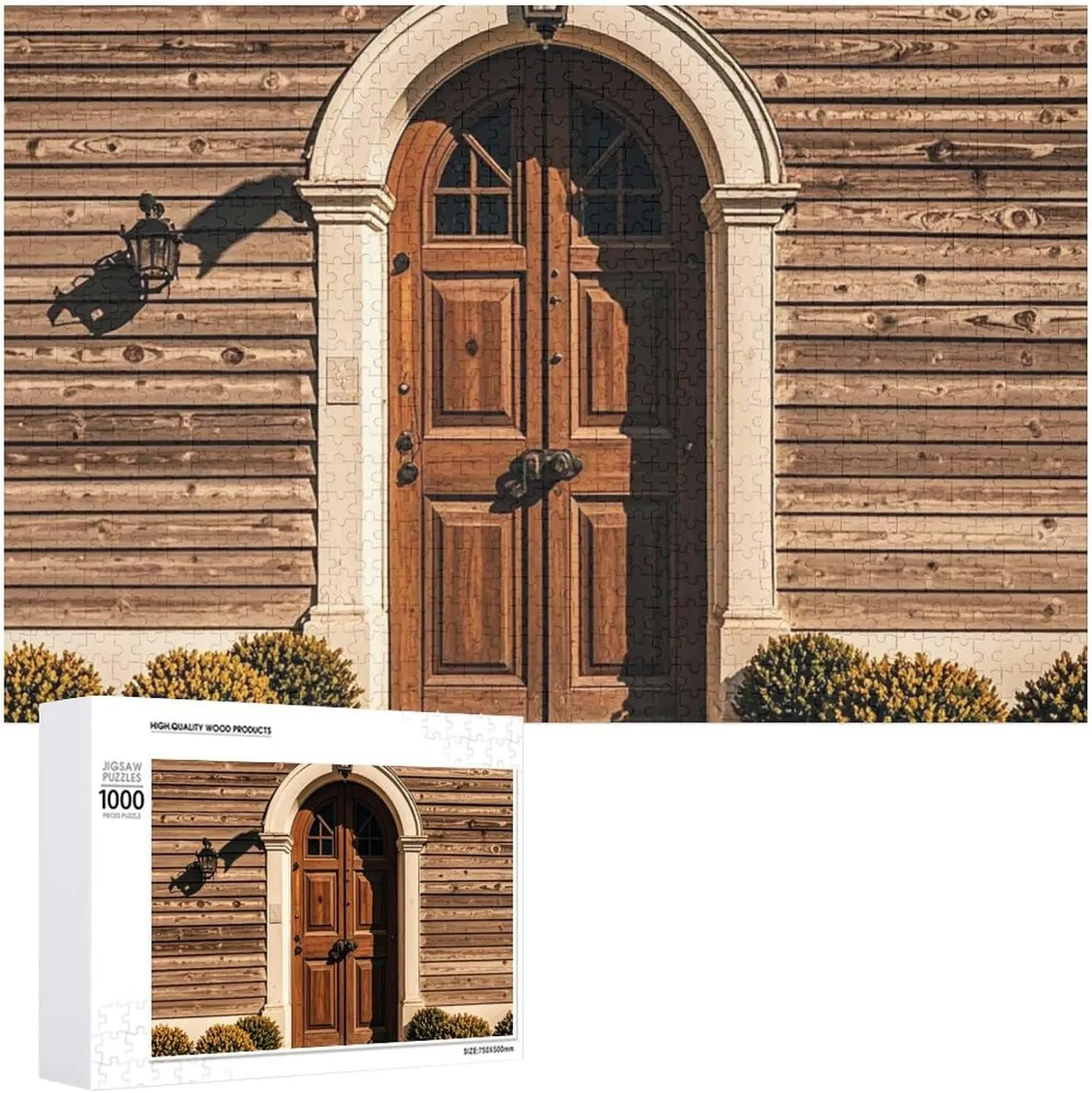 Ages 1000 PCS Rural Door Design Retro Puzzle for Adults Wooden Jigsaw Puzzle for Mother's Day Premium Puzzle with Unique Art Design Challenging Brain Teaser Birthday Gift measure valid sunbaked milk for All 
