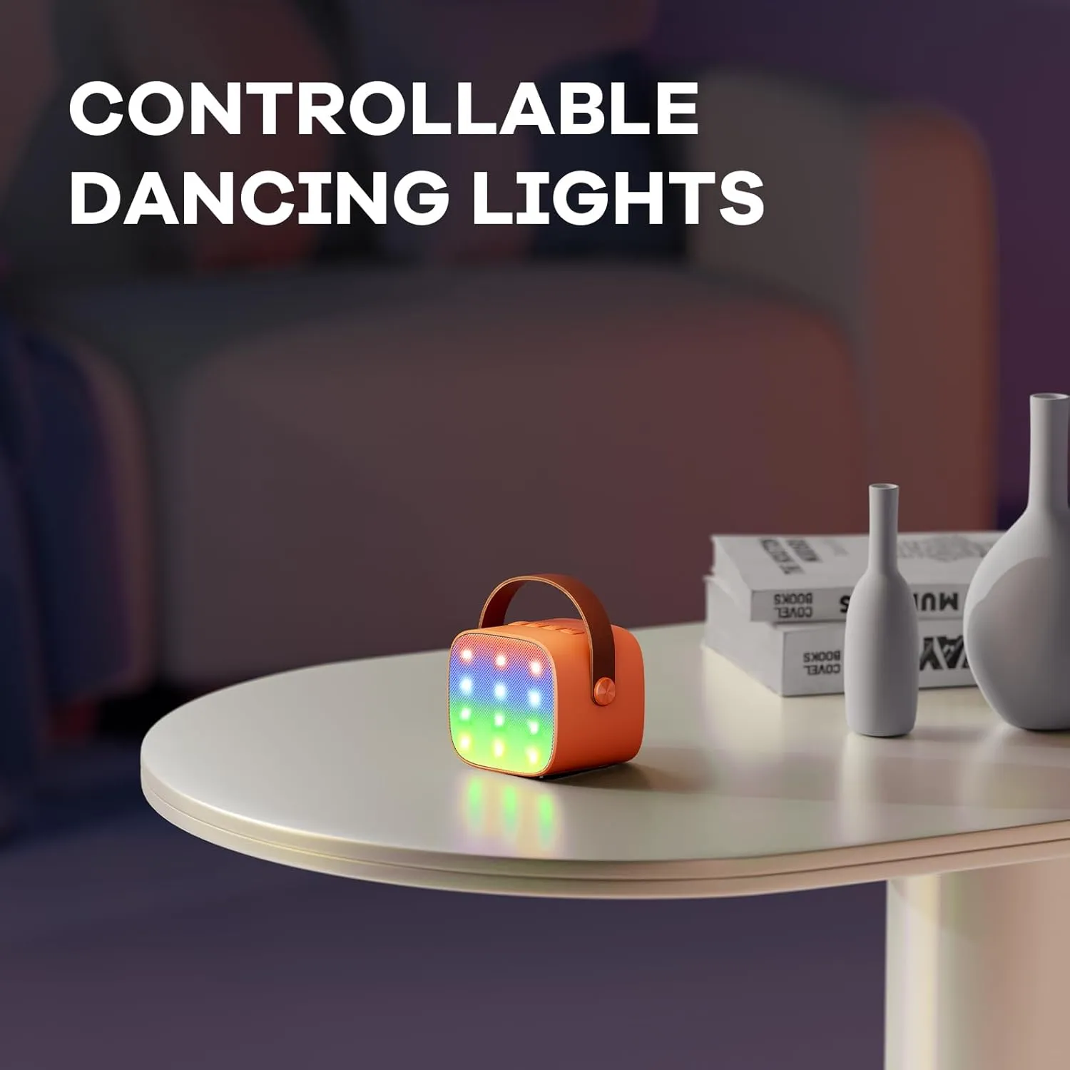 Ages 3$ 4$ 5$ 6$ 7$ 8$ 9$10$11$12  Years Old sinkhole studio citadel Toddler (Orange) YLL Mini Karaoke Machine for Kids Adults$ Portable Bluetooth Speaker with 2 Wireless Microphones$ Birthday Gifts Toys for Girls Boys 