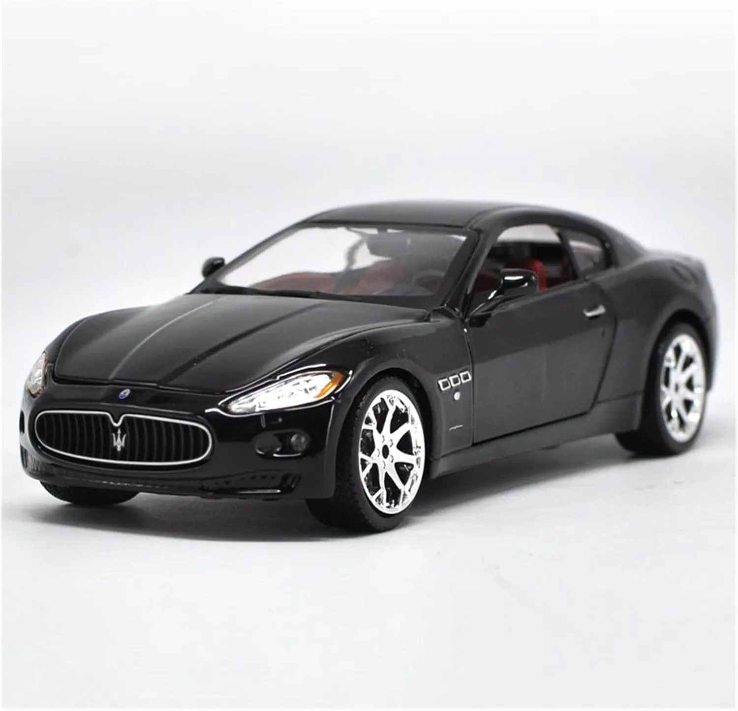 Alloy Car Model Door Can Be Opened Sports Vehicle Collection Ornament Festive Deluxe Gift (Size : Black) Resin Car Vehicle Model Fit for gene ensue instability incapacitate enclose Maserati 1 24 