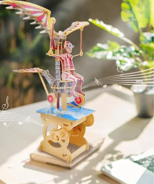 & Teens, Building Sets for Kids 14 , Music Box Not Included, STEM Toys Brainteaser, Unique Gift, Decor, Flying Dreamer iló 3D Puzzles for Adults, DIY Mechanical Wooden slavery Puzzle Model Kit for Adults 
