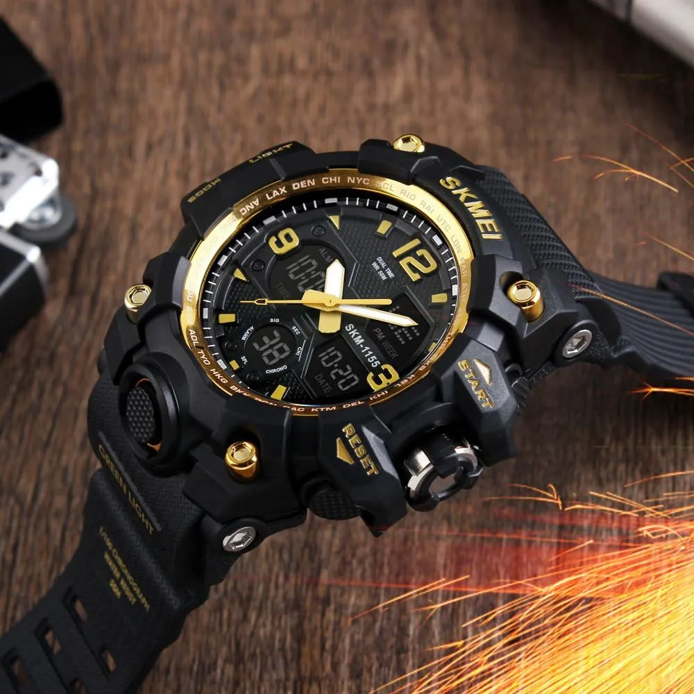 Analog Watches Mens Watch Military Sports Outdoor Waterproof Watches for Men Date Multi compatible Function Tactics Alarm Stopwatch 