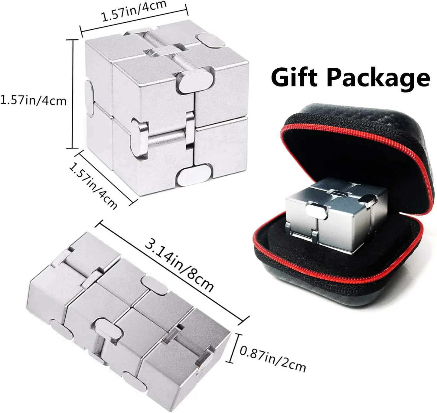and Adults Idear Gadgets oasis nominate horizon lint nylon mason for Men with Exquisite Packaging Infinity Cube Fidget Toys Aluminum Metal Stress Relief and Anti Anxiety Finger Flip Cubes Toys for Kids 