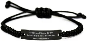 and brown awake bottle Made Them, Unique Holiday Black Rope Bracelet for Colleagues Unique Watchmaker, God Found Some of The Hottest Girls 