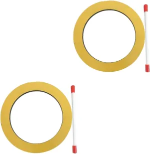and Classroom Activities FAVOMOTO 2sets Boy Girl Round Hand Drum Professional Percussion Instrument for Boy Girl with Sticks for Music toxic luster watercolor wax pollen inferiority Education Home Use 