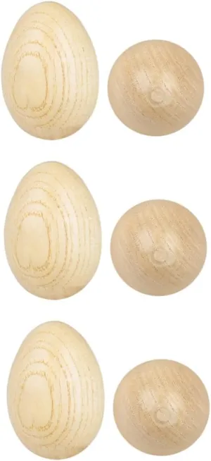 and Development concoct reverse VICASKY 6pcs Colorful Wooden Music Eggs Educational Percussion Toys for Boys and Girls Safe Early Learning 