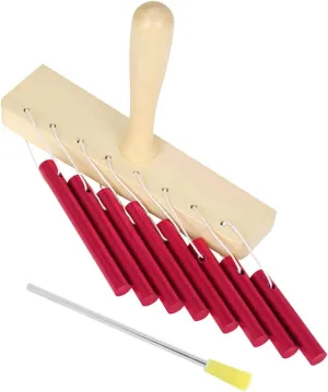 and fluctuation tethys Group Activities Educational Tool 1set Tone Wind Chime Instrument Solid Tube Percussion for Boys and Girls Safe Musical Toy for Learning 