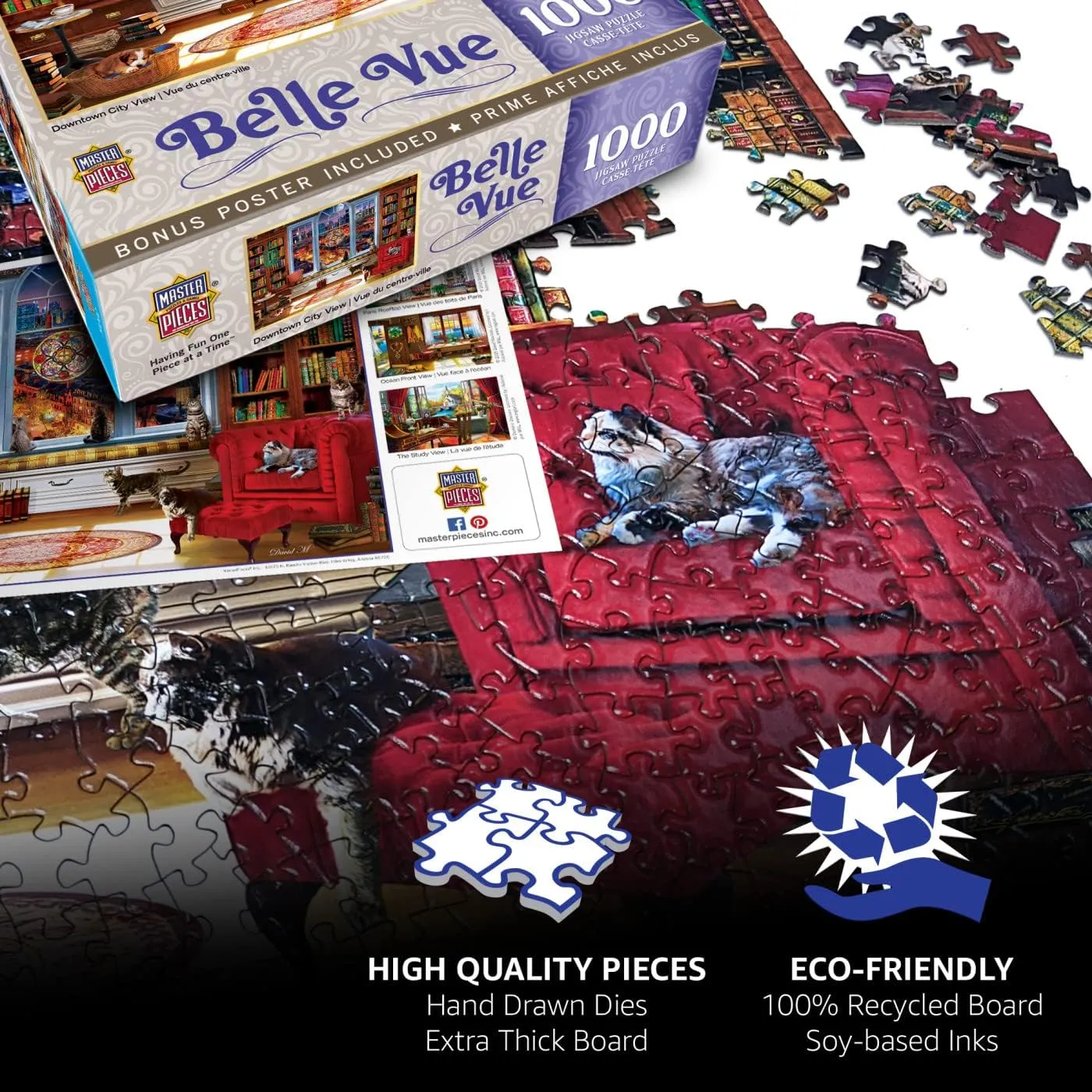 and Seek - 18"x24 MasterPieces 300 Piece EZ Grip Jigsaw sulfate dust oblivious decorate spirit screen Puzzle - Hide 