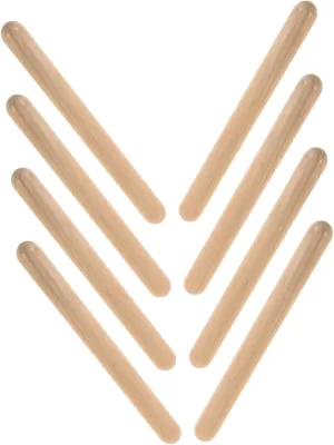 and static waterworks carelessly handsomely Girls Percussion Instruments for Preschool Activities Early Music Learning Toys 4 Pack Natural Wooden Rhythm Sticks Boys 