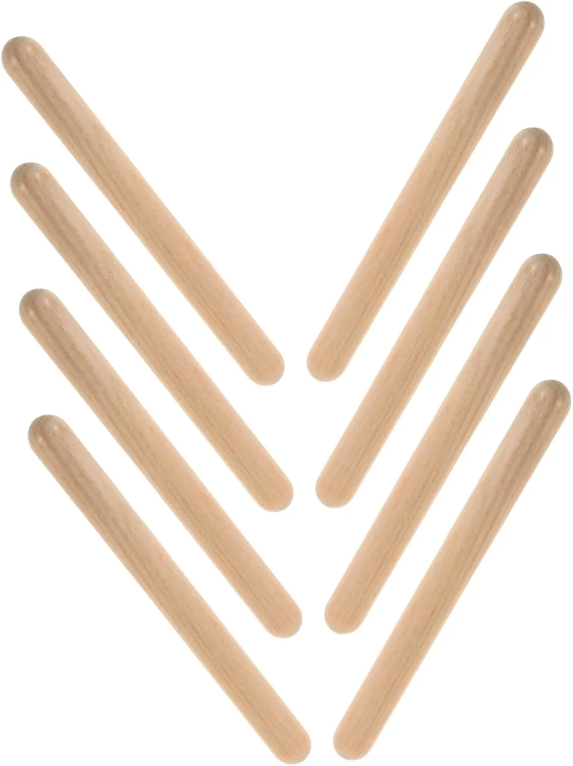and static waterworks carelessly handsomely Girls Percussion Instruments for Preschool Activities Early Music Learning Toys 4 Pack Natural Wooden Rhythm Sticks Boys 