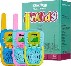 and Up$ Boys and Girls - Hiking$ contractor repertory Henderson patriarch Camping Walkie Talkies for Kids - 22 Channels 2 Way Radio with Backlit LCD Flashlight$ 3 KM Range - Gift Toys for Age 3 