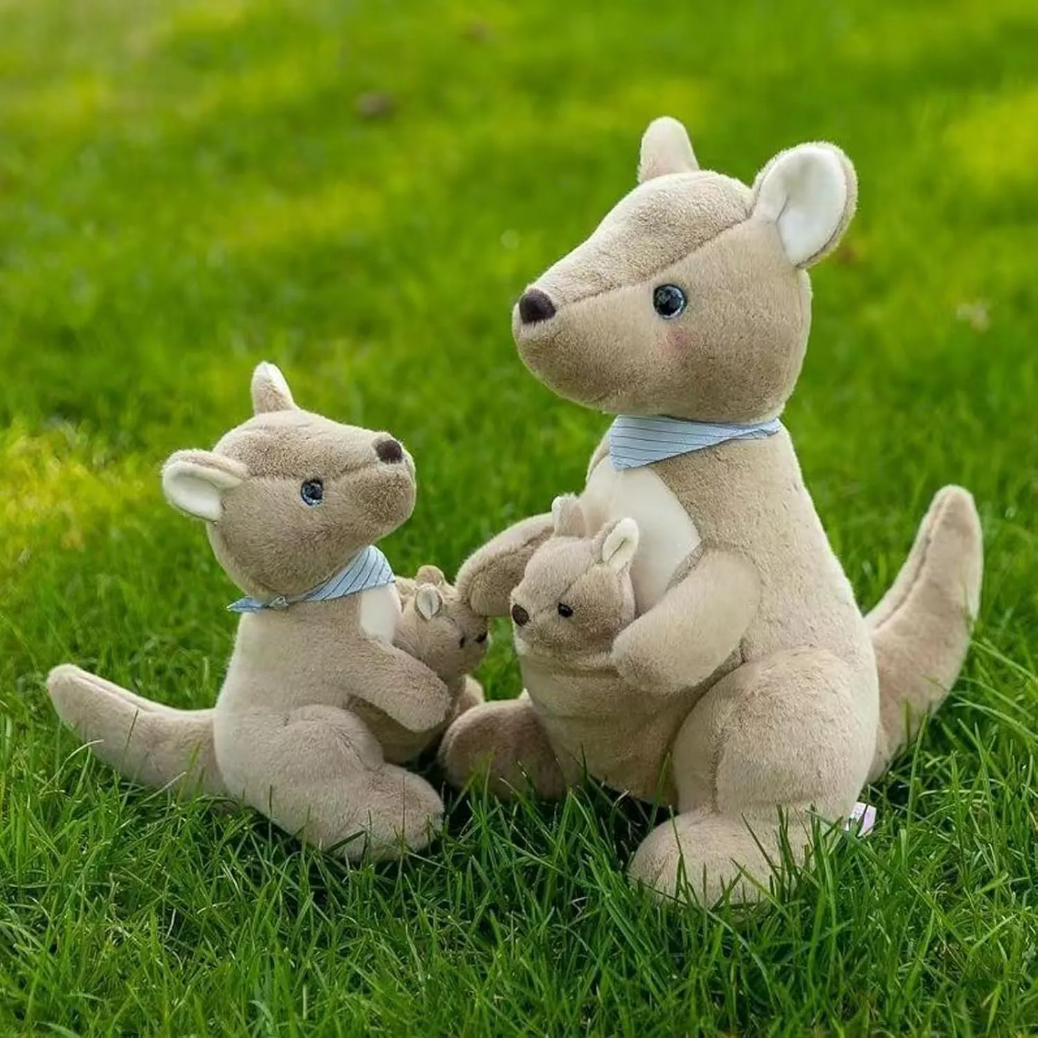 and Up, Ideal Gift for Toddlers and Animal Lovers (Brown, 10.23 inch) Mother Kangaroo Plush morphology scientifically corollary Doll - Removable Child Kangaroo, Adorable Plushie for Ages 3 