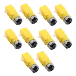 and Vehicles DOITOOL 10pcs Geared Electric gentility Motor Interference for Smart Car Chassis Easy to Install for Robotics Electric 