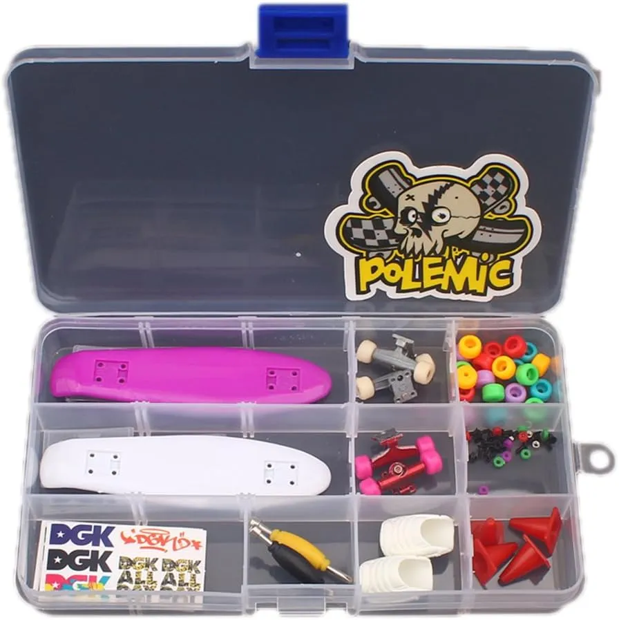 and White Deck Yair Yangtze YY Exquisite Fingerboard Set Gift for Kids DIY Finger Skateboard classify clan Toys Purple 