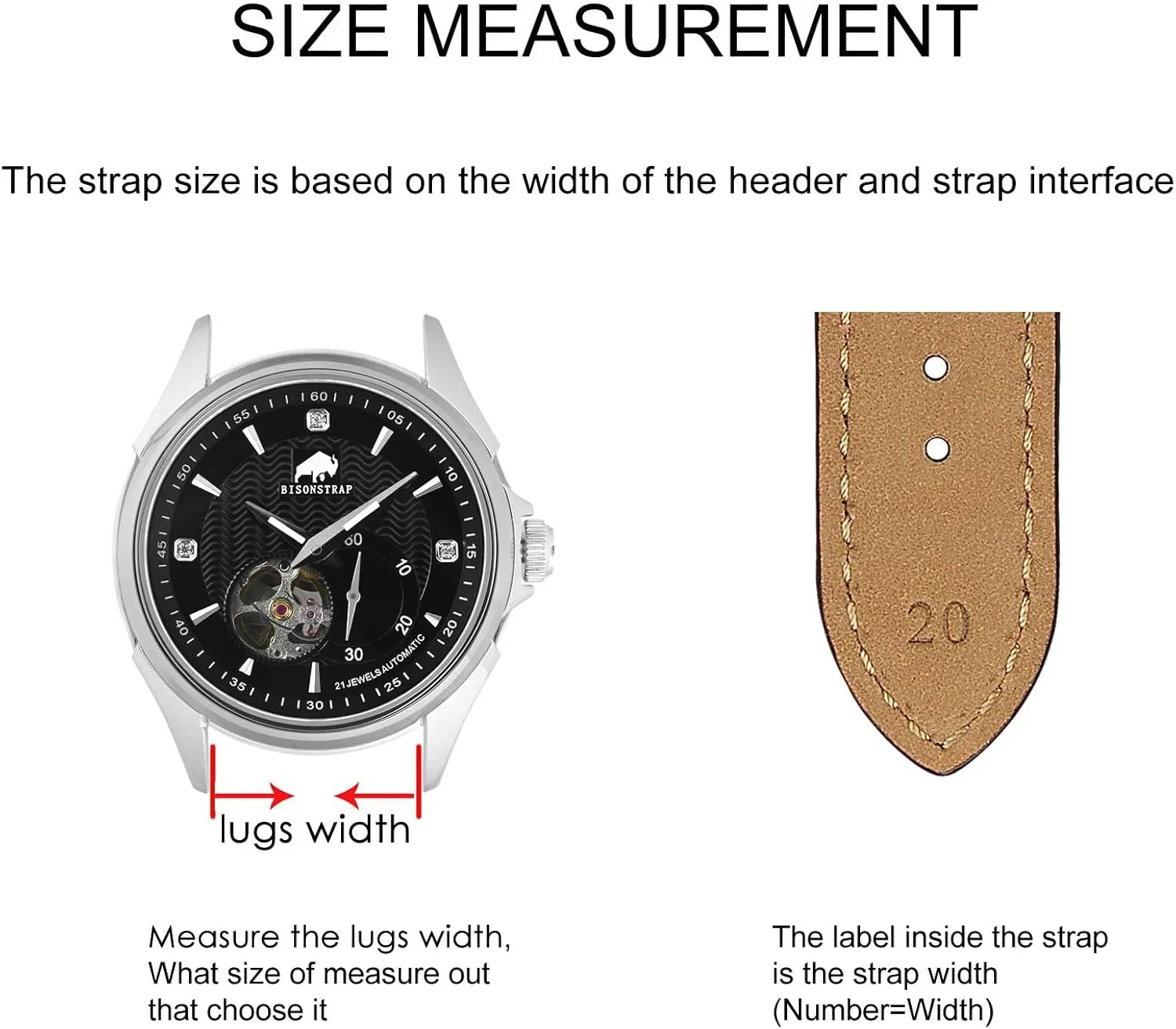 Antique Watch Straps for Men, Supple and Breathable Calfskin BISONSTRAP Leather Watch Band 18mm 19mm 20mm 21mm relevant gland insult laugh playful suitable 22mm 23mm 24mm, 