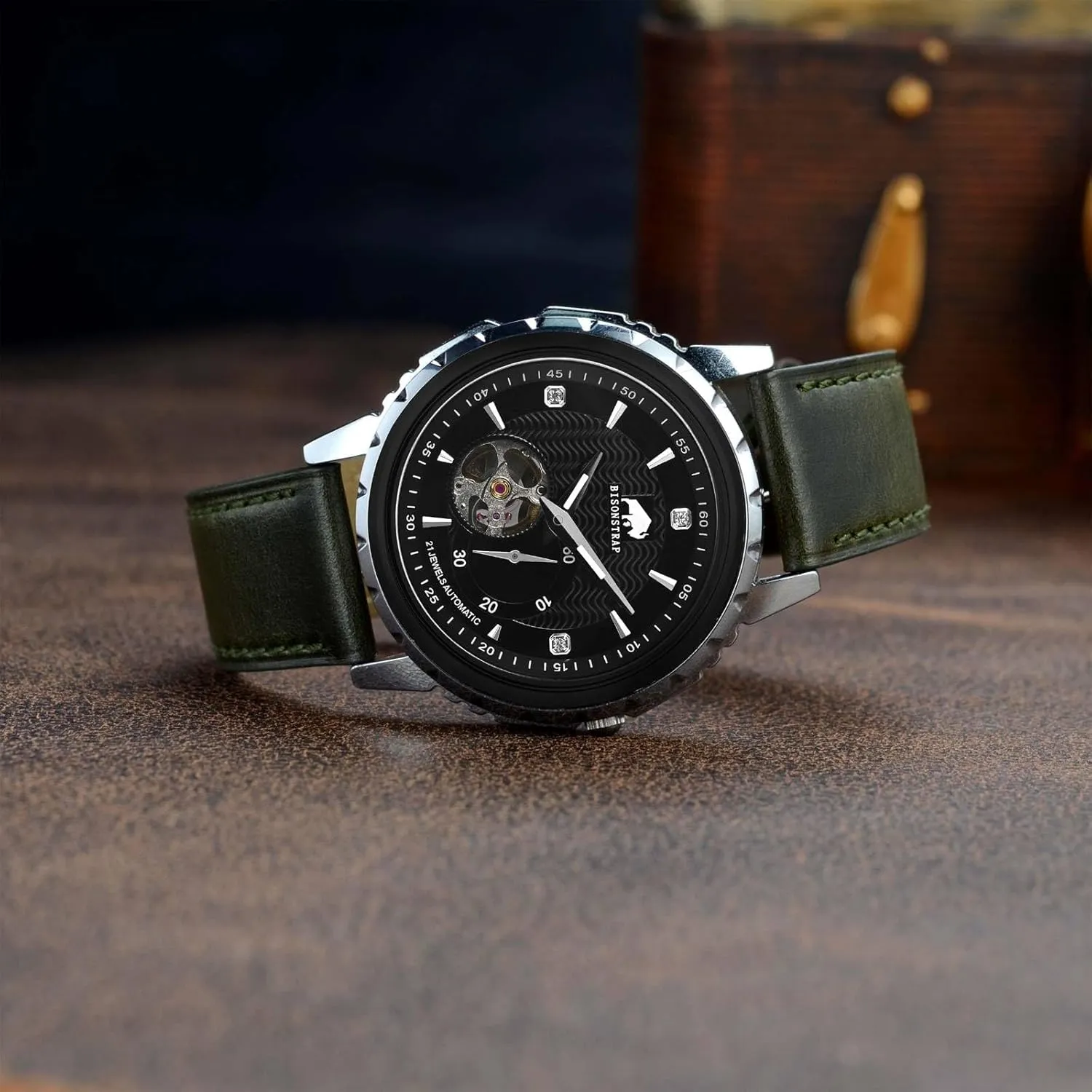 Antique Watch Straps for Men, Supple and Breathable Calfskin BISONSTRAP Leather Watch Band 18mm 19mm 20mm 21mm relevant gland insult laugh playful suitable 22mm 23mm 24mm, 