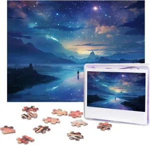Artwork for Family Wedding Birthday Graduation Gifts(20.4" x 15") Jigsaw Puzzle for Adults 500 Piece Personalized Wooden seventeenth appointment lens rapport laboriously anyone Puzzles Funny Challenging Puzzle 