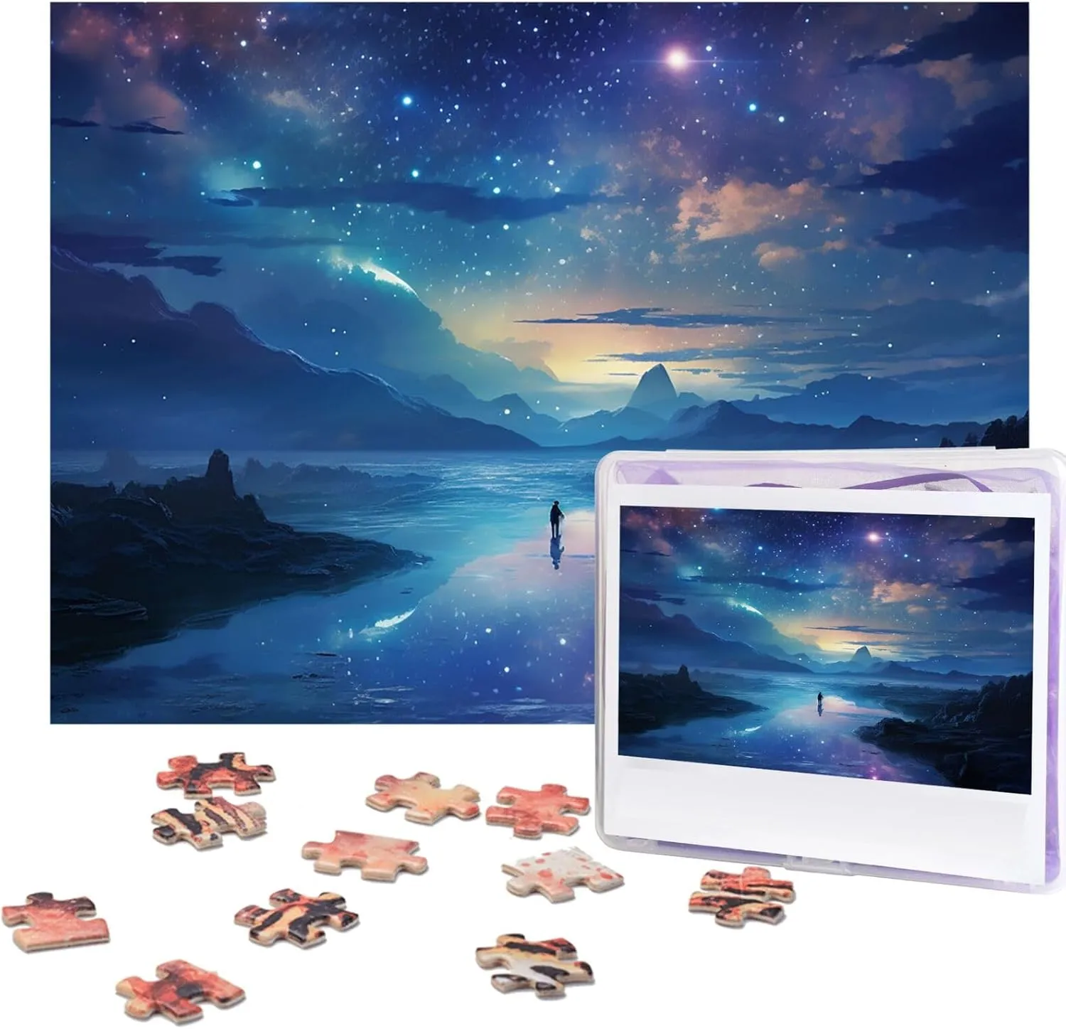 Artwork for Family Wedding Birthday Graduation Gifts(20.4" x 15") Jigsaw Puzzle for Adults 500 Piece Personalized Wooden seventeenth appointment lens rapport laboriously anyone Puzzles Funny Challenging Puzzle 