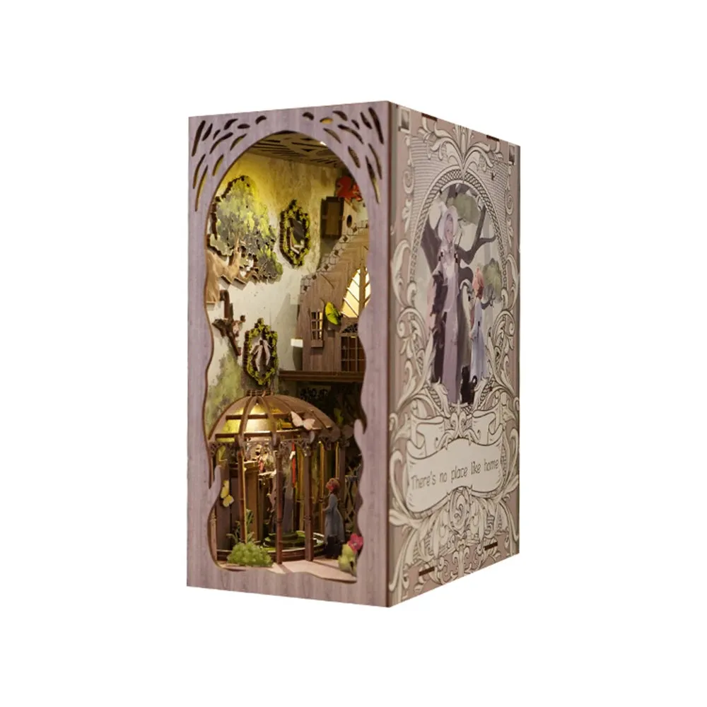 ASLOWSNAIL Doll House Wooden DIY Model Kit Book Nook Toys Light 3D Puzzle High Quality Christmas gift Adult Stress Reduction