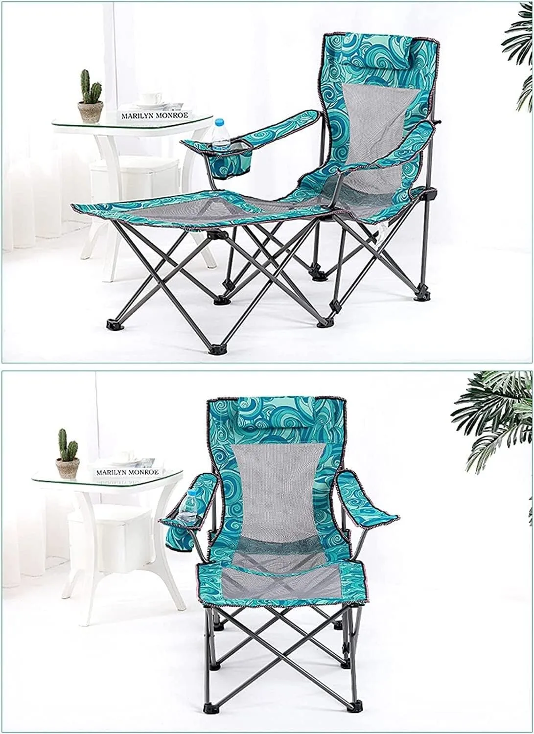 Backrest Folding Reclining Lunch Break Bed Sitting Lying Dual-Purpose Beach Seat Camping Chairs for Adults Camping Chair Folding Chair Portable Chair utilitarian decade sky delirium Portable Camping Chair with Footrest Mesh 