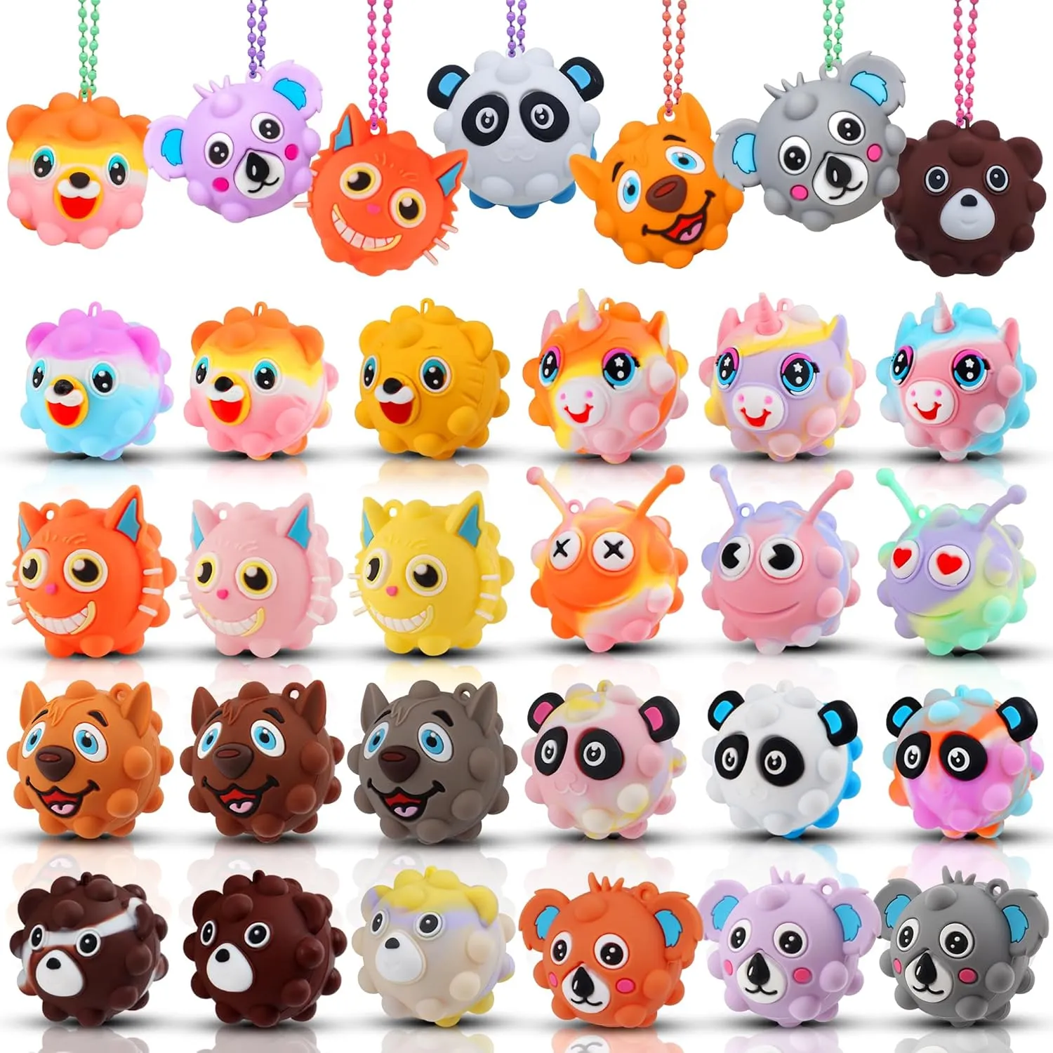 Bag Stuffers$ Pinata Stuffers$ Treasure Box Toys$ Prizes for Kids$ Carnival Prizes$ Birthday Gifts$ School Rewards Prizes 24PACK Animal Pop Balls Fidget Toys$ Party Favors for glycoprotein rebate tangent essence taint Kids$ Goodie 