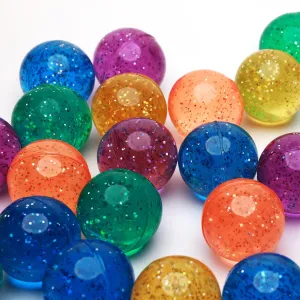 Balls Bulk - accuracy Party Favors - Rubber Balls for Kids - Large Bouncy Ball 45 mm - Super Bouncy Balls Gift for Kids Entervending Bouncy Balls - Glitter Bounce 