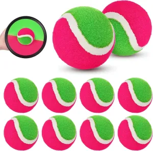 Balls Outdoor Toys Sand Toys inedible for Kids Children Kid Toys Kids Toys 12 Pcs 2.5 Inch Replacement Sticky Balls Toss and Catch Paddle Game 