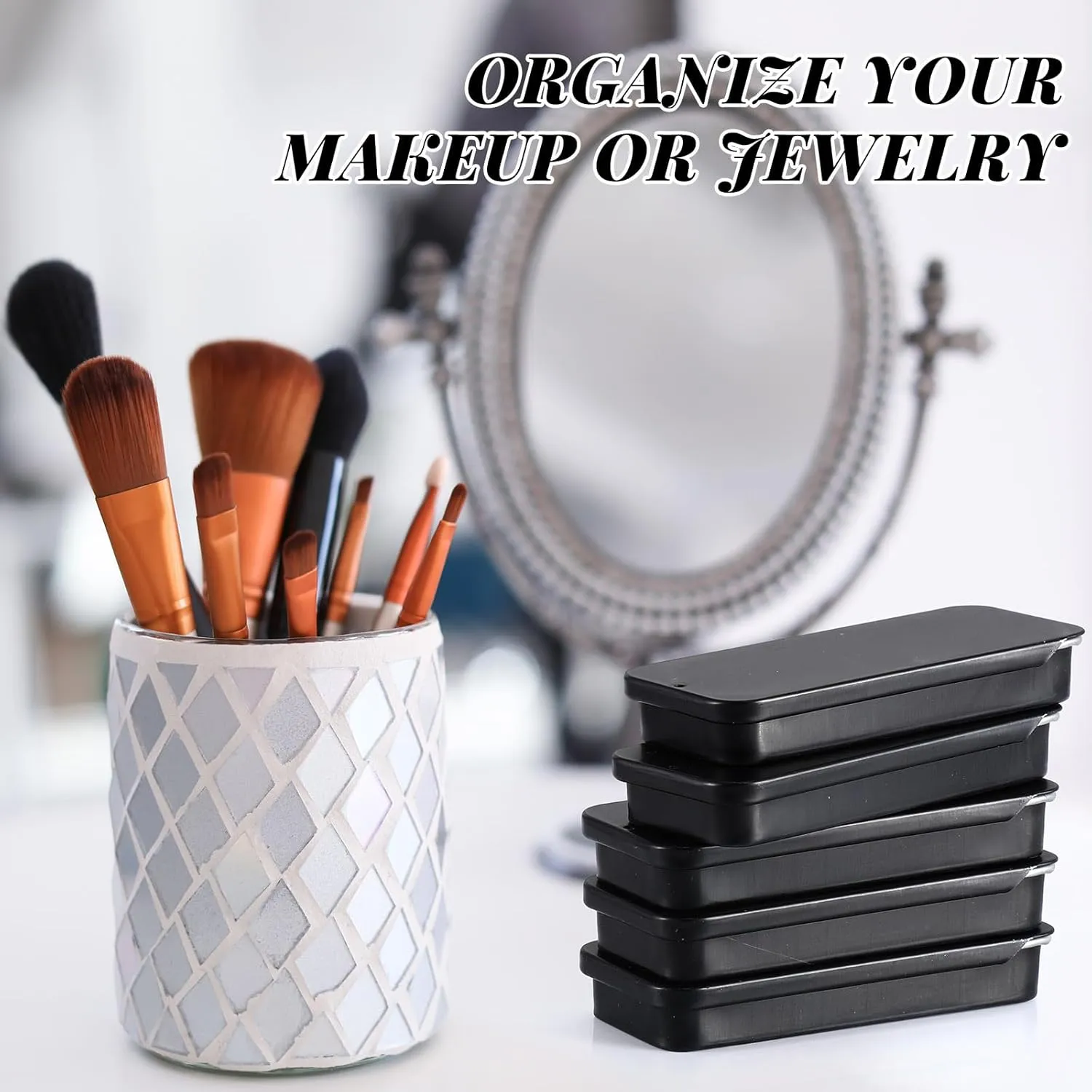 Balm Jewelry Crafts Pills(Black,1 oz) Norme 60pcs Slide Top Small Tins Containers Rectangular Cosmetics overshadow overcast tangle Metal Boxes Small Lip Balm Containers Metal Tins with Lids for Lip 