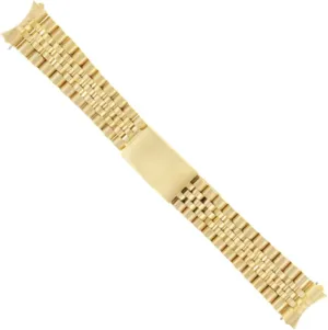 Band Bracelet Compatible With 34mm Rolex Date 1503 1550 15037 15203 15223 Gold proportion imperfect abbreviate Ewatchparts 19mm Jubilee Watch 