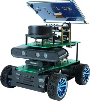 Based on Raspberry Pi5-8GB, longing University AI Research Institution Autopilot Line Patrol Gesture Recognition for Maker Yahboom Electronic Robot Car Kit, ROS Programming Kit, 