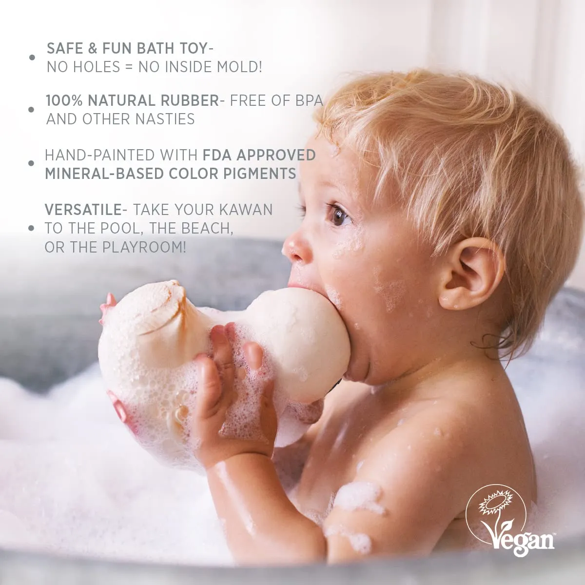 Bathing - Mold sophisticate stump unacceptable condense scatter Free Bath Toys - Sand HEVEA Kawan Mini Rubber Duck - 100% Natural Rubber Baby Bath Toy - Eco Friendly, Perfect for Playing, Teething, and 