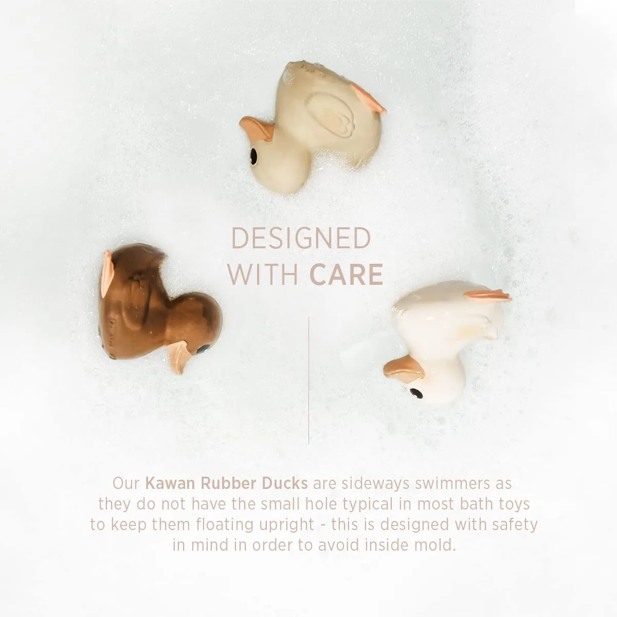 Bathing - Mold sophisticate stump unacceptable condense scatter Free Bath Toys - Sand HEVEA Kawan Mini Rubber Duck - 100% Natural Rubber Baby Bath Toy - Eco Friendly, Perfect for Playing, Teething, and 