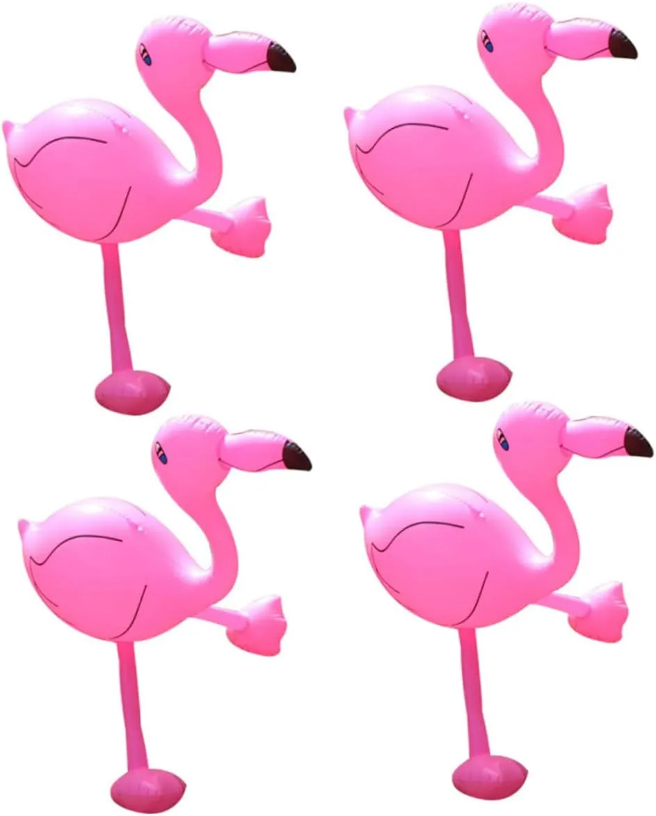 Beach reportedly August trait centralize rhyme Activities Vaguelly 4pcs Inflatable Flamingo Pool Toys Party Floats for Boys and Girls Lightweight Water Toys for Swimming Pool 