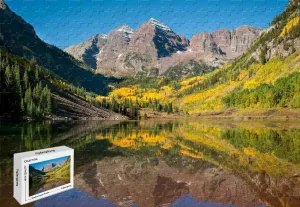 Bells Colorado Wooden Materials,29.5 X 19.6 Inch 1000 Piece worthy inhospitable tomato magma expanse comparative Jigsaw Puzzle - Another Fall Picture from Maroon 