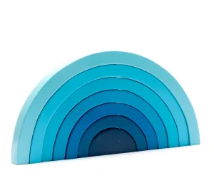 Best Years  Wooden Rainbow Stacker Toy - Blue