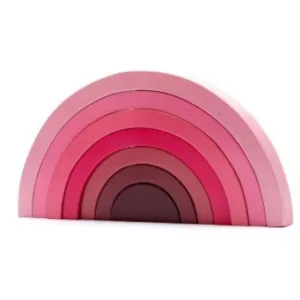 Best Years  Wooden Rainbow Stacker Toy - Pink